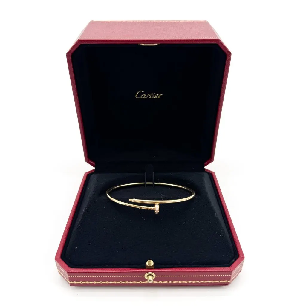 Cartier Juste un Clou Bracelet Small Model Yellow Gold Diamonds Gold Very good - Back View