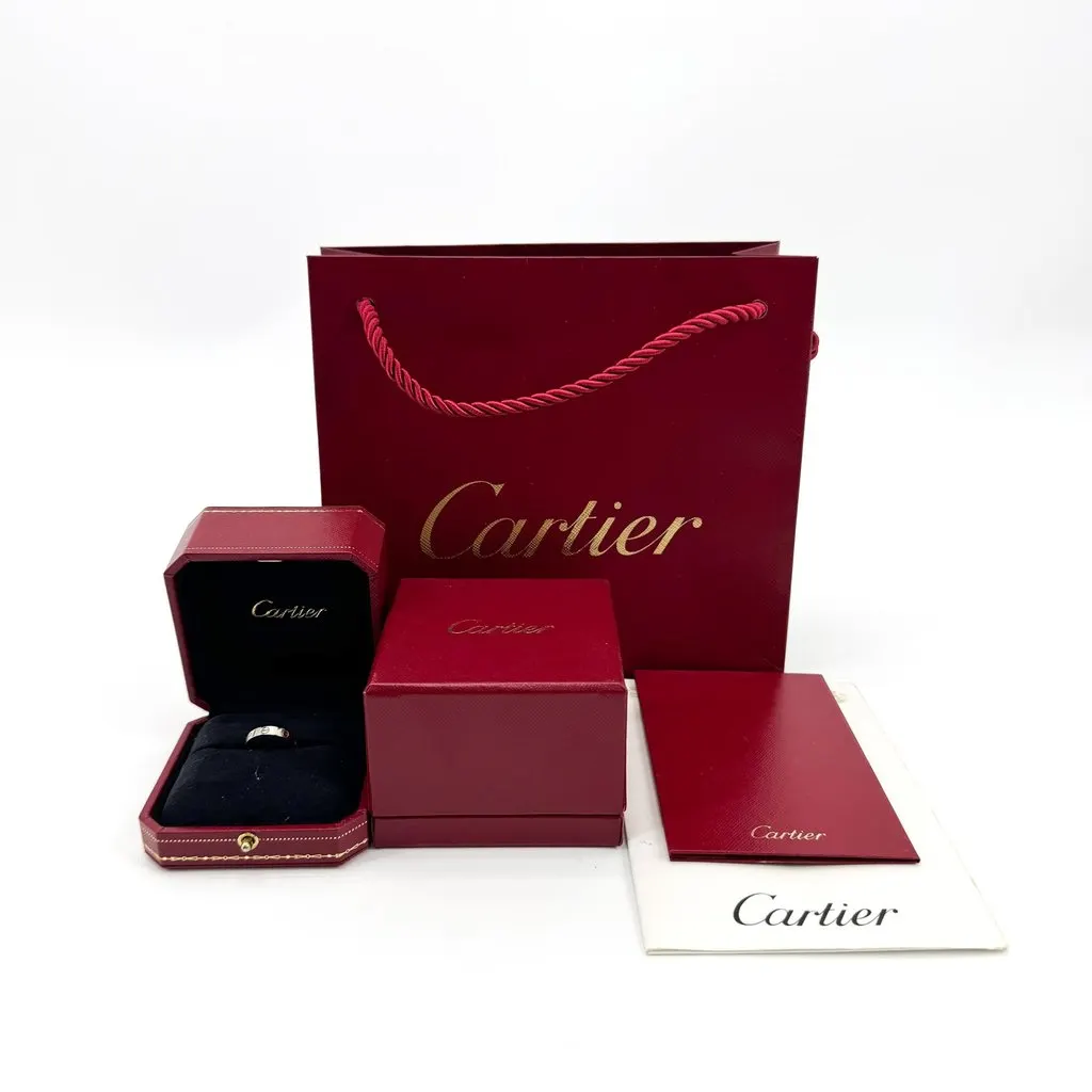 Cartier Love Ring White Gold Silver Very good - Back View