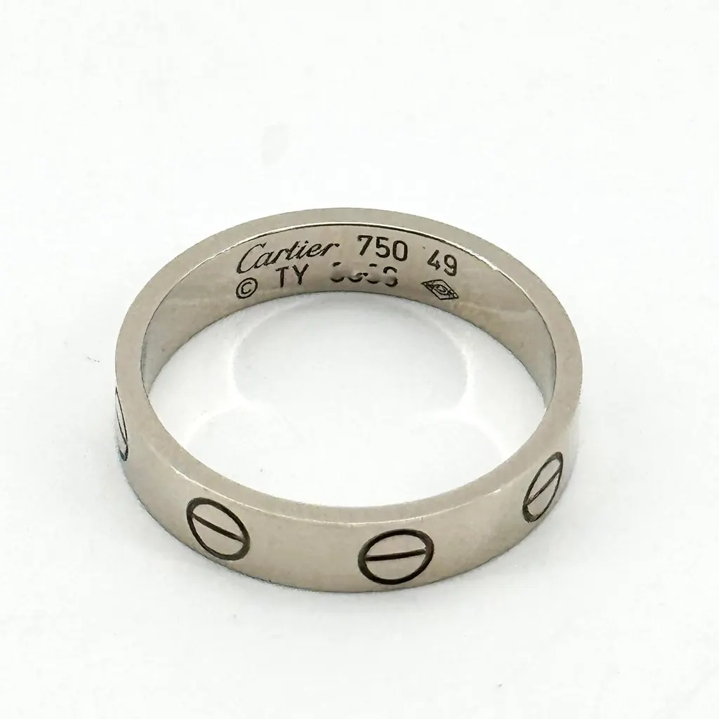 Cartier Love Ring White Gold Silver Very good - Box View