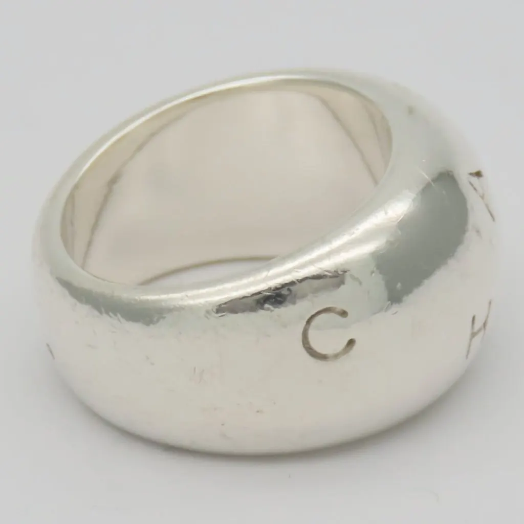 Chanel SV925 Silver Ring 17.6g Silver Silver Good - Model View