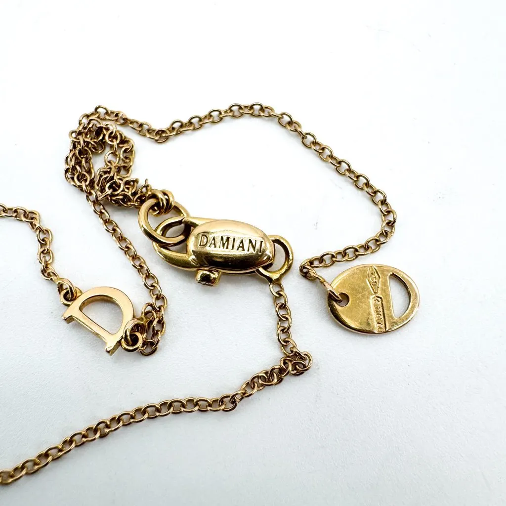 Damiani D.Side Yellow Gold Pendant Necklace Gold Very good - Back View