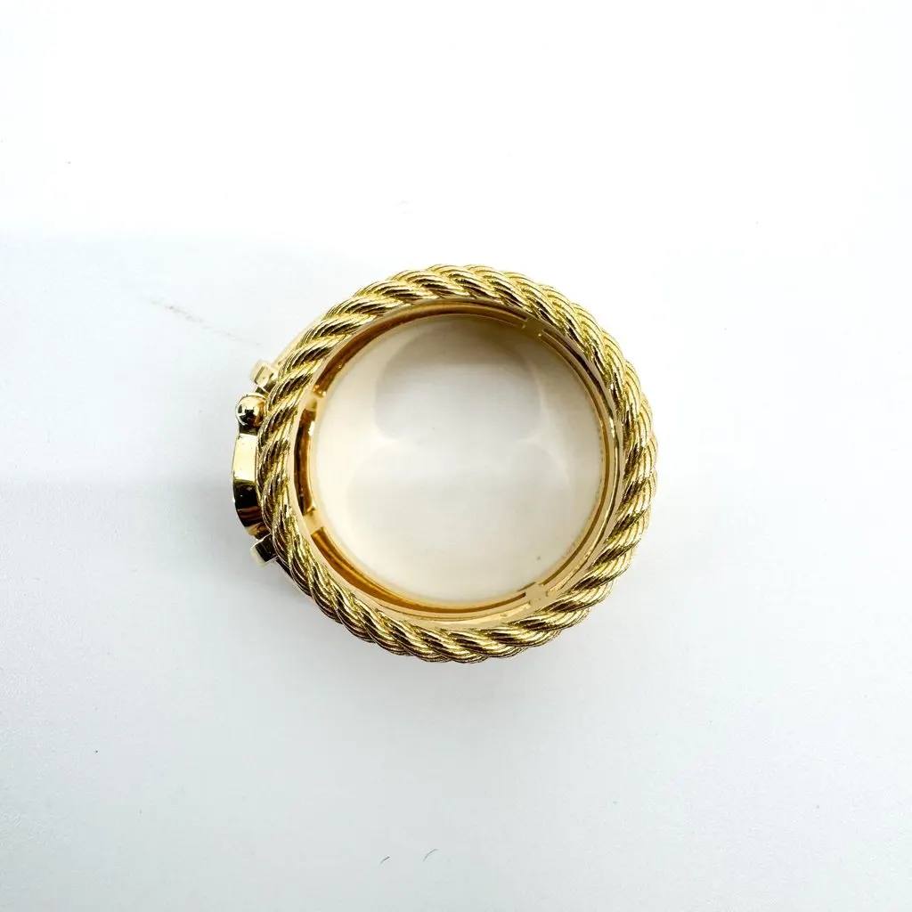 Fred Force 10 3-Row Ring Yellow Gold Diamond Gold Good - Box View