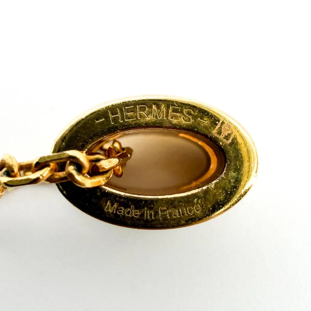 Hermès Pop H Pendant Necklace Gold White Gold Gold Very good - Inside View