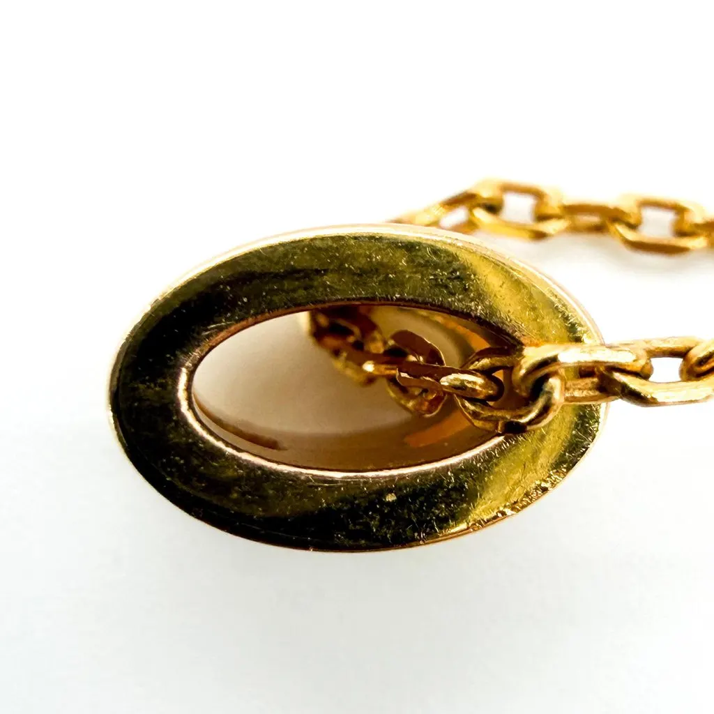 Hermès Pop H Pendant Necklace Gold White Gold Gold Very good - Model View