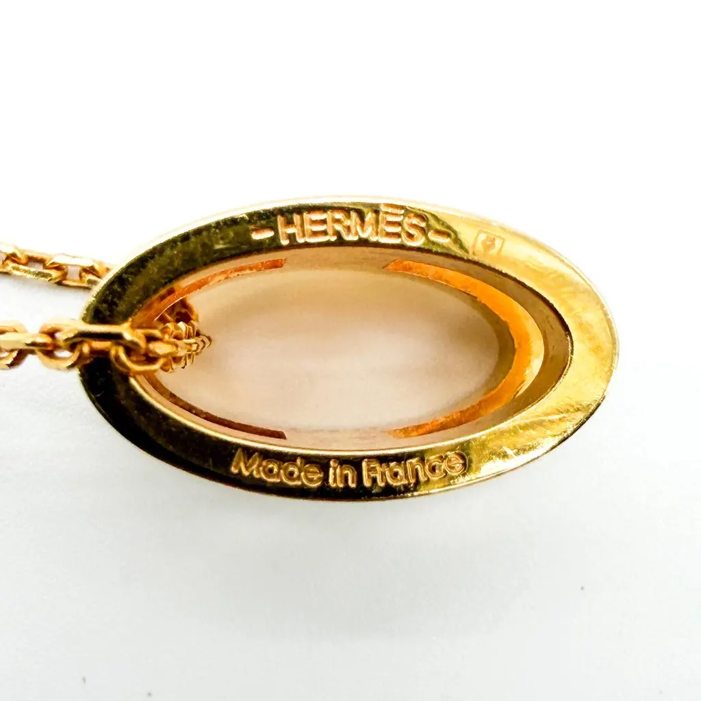 Hermès Pop H Necklace Blanc Gold Gold Gold Very good - Inside View