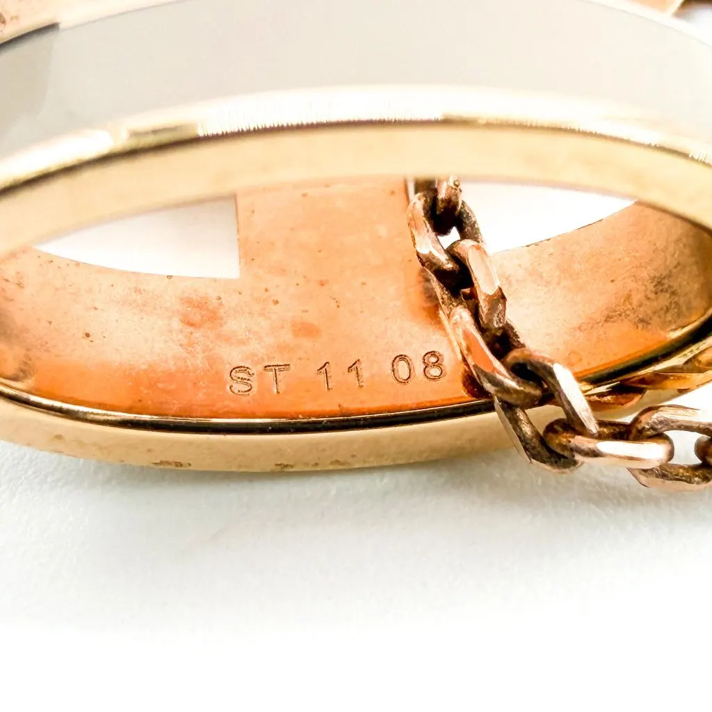 Hermès Pop Ash Pendant Necklace Marron Glacé Rose Gold Beige Rose Gold Very good - Box View