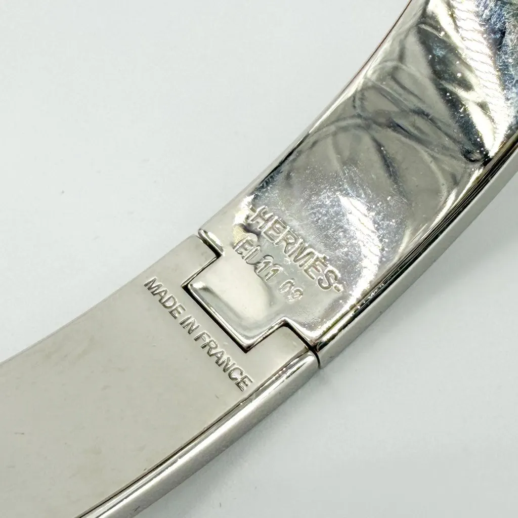 Hermès Clic H Silver Marron Glace Bracelet PM Brown Good - Inside View