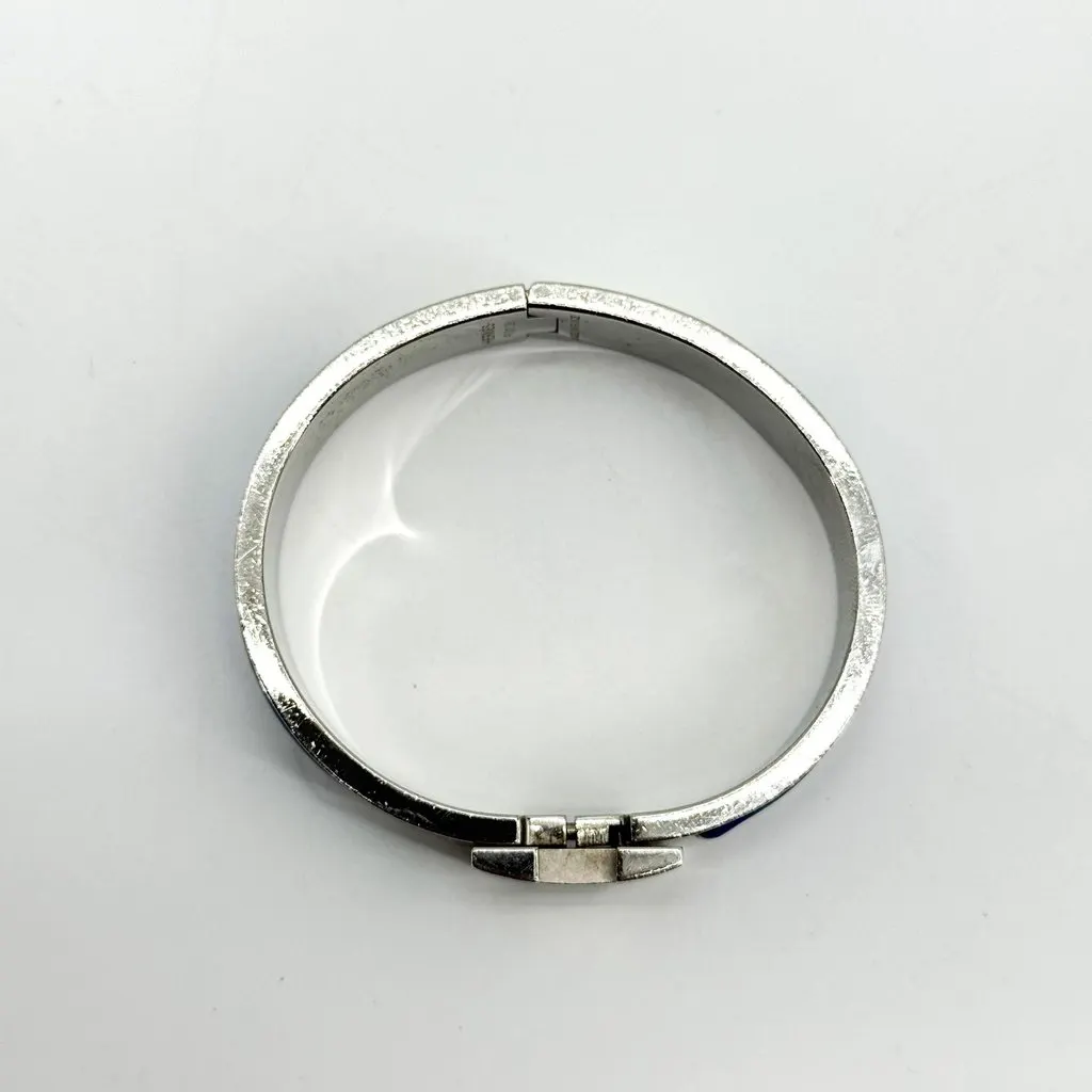 Hermès Clic H Bracelet Silver Blue Blue Good - Inside View