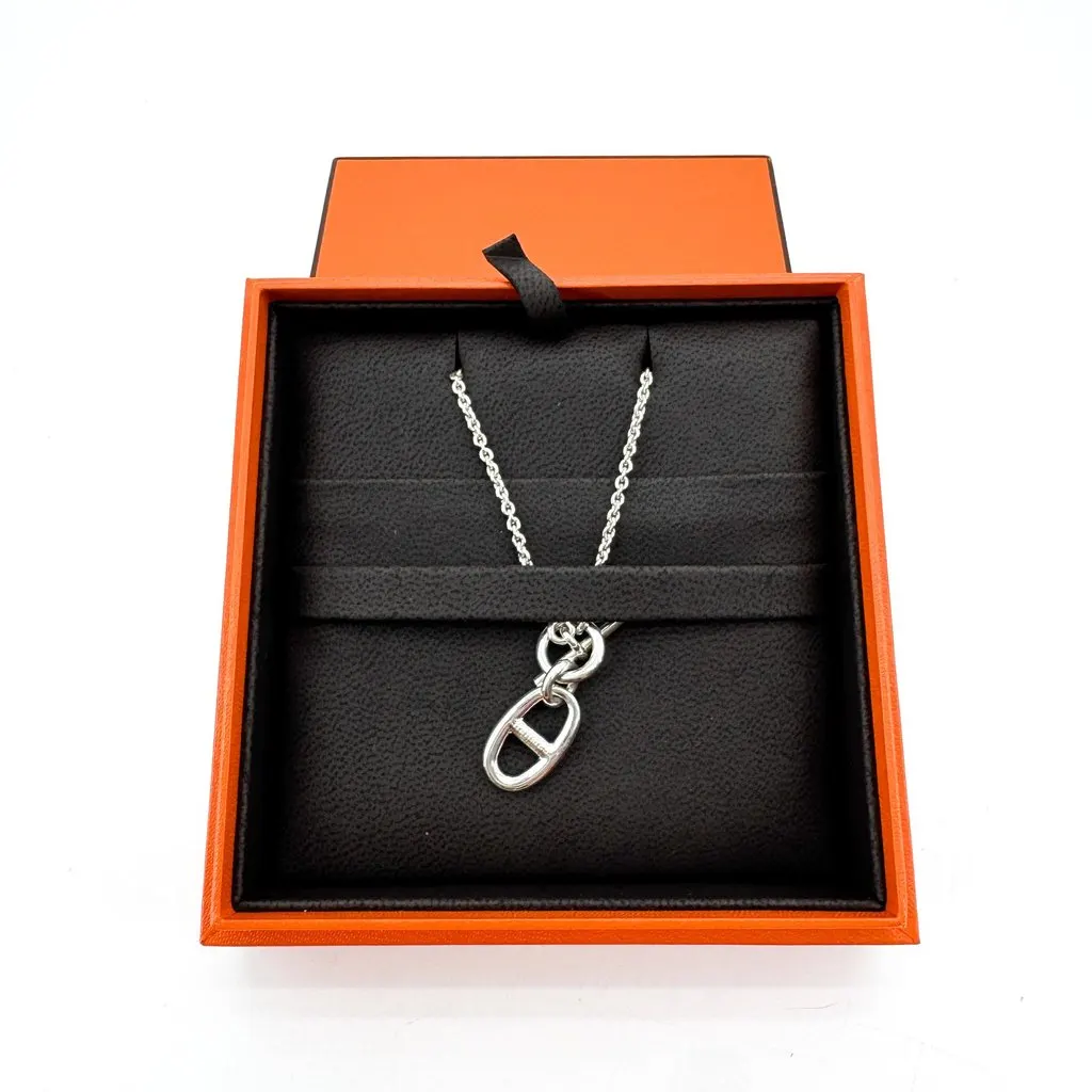Hermès Chaine d'Ancre Pendant Necklace Silver Silver Very good - Inside View