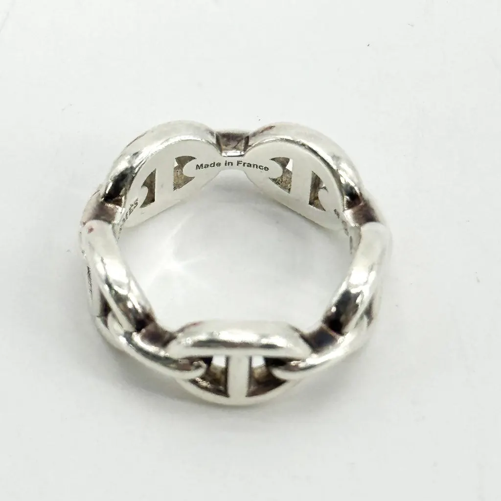 Hermès Chaine d'Ancre Enchainee Ring PM Silver Silver Good - Box View