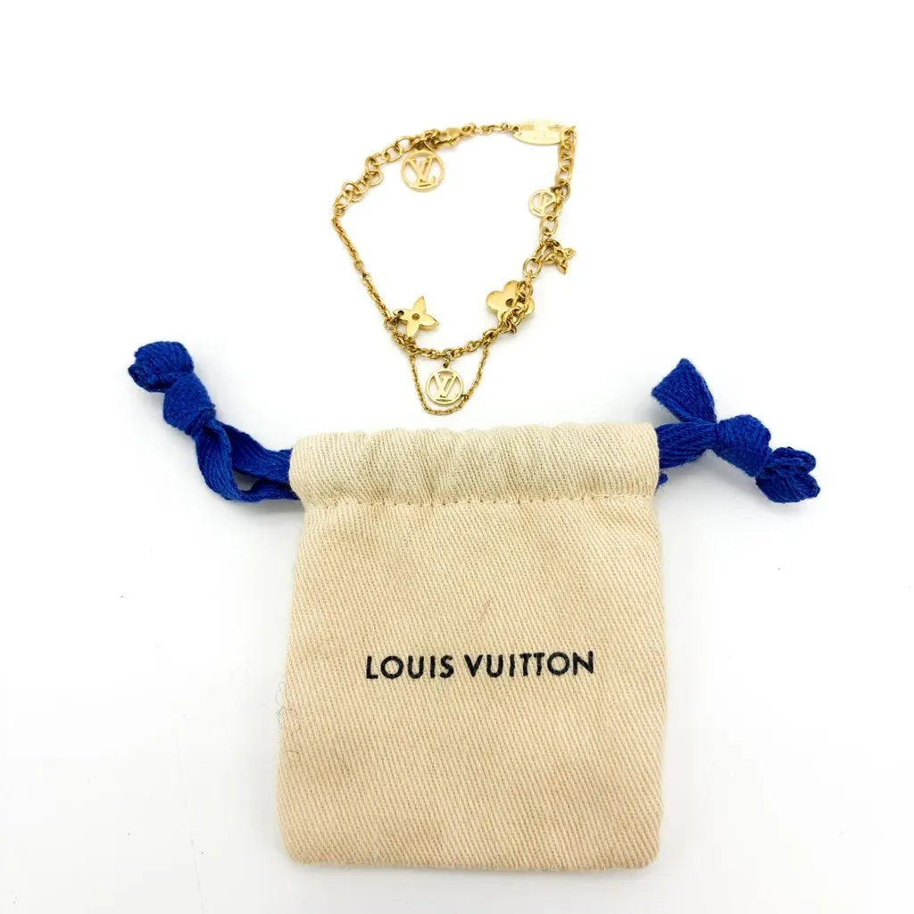 Louis Vuitton Sweet Monogram Bracelet Gold Gold Gold Very good - Back View