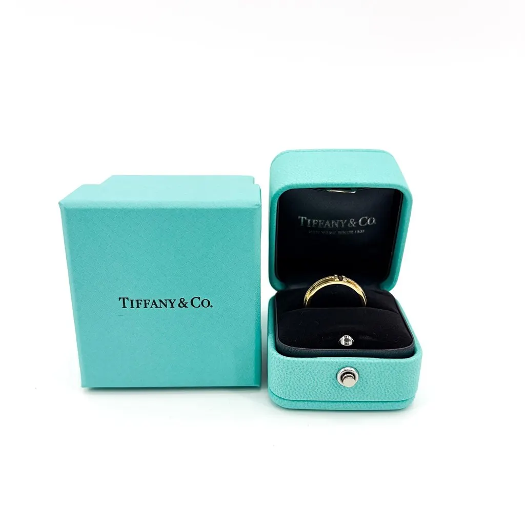 Tiffany & Co Tiffany T Two Ring 18K Yellow Gold Diamond MultiColor Diamond Very good - Back View