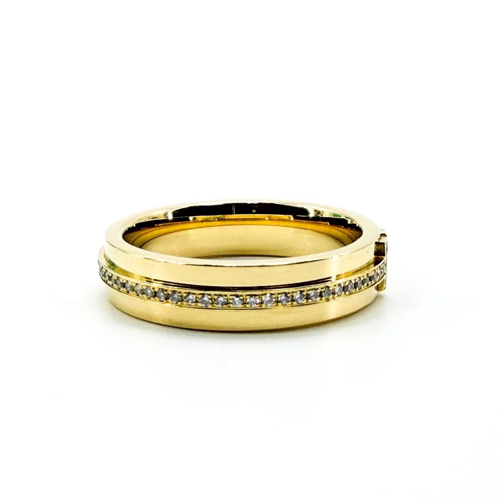Tiffany & Co Tiffany T Two Ring 18K Yellow Gold Diamond MultiColor Diamond Very good - Box View