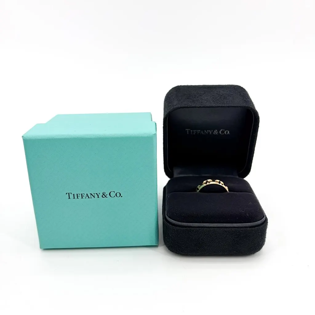 Tiffany & Co Tiffany T True Wide Ring 18K Yellow Gold Gold Gold Very good - Back View