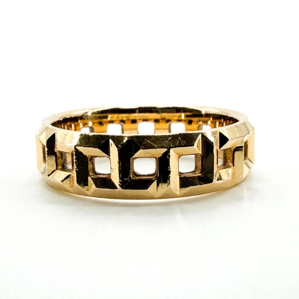 Tiffany & Co Tiffany T True Wide Ring 18K Yellow Gold Gold Gold Very good - Model View