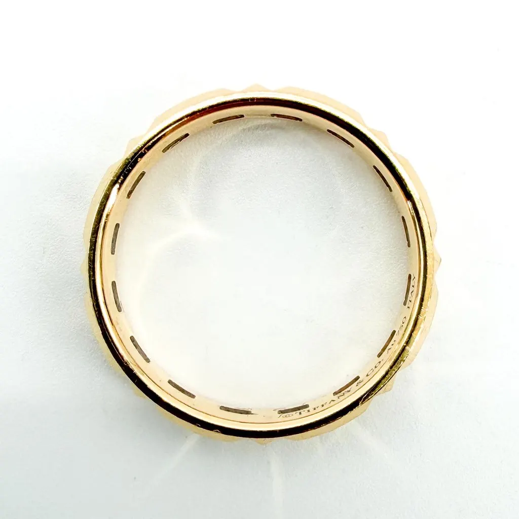 Tiffany & Co Tiffany T True Wide Ring 18K Yellow Gold Gold Gold Very good - Box View