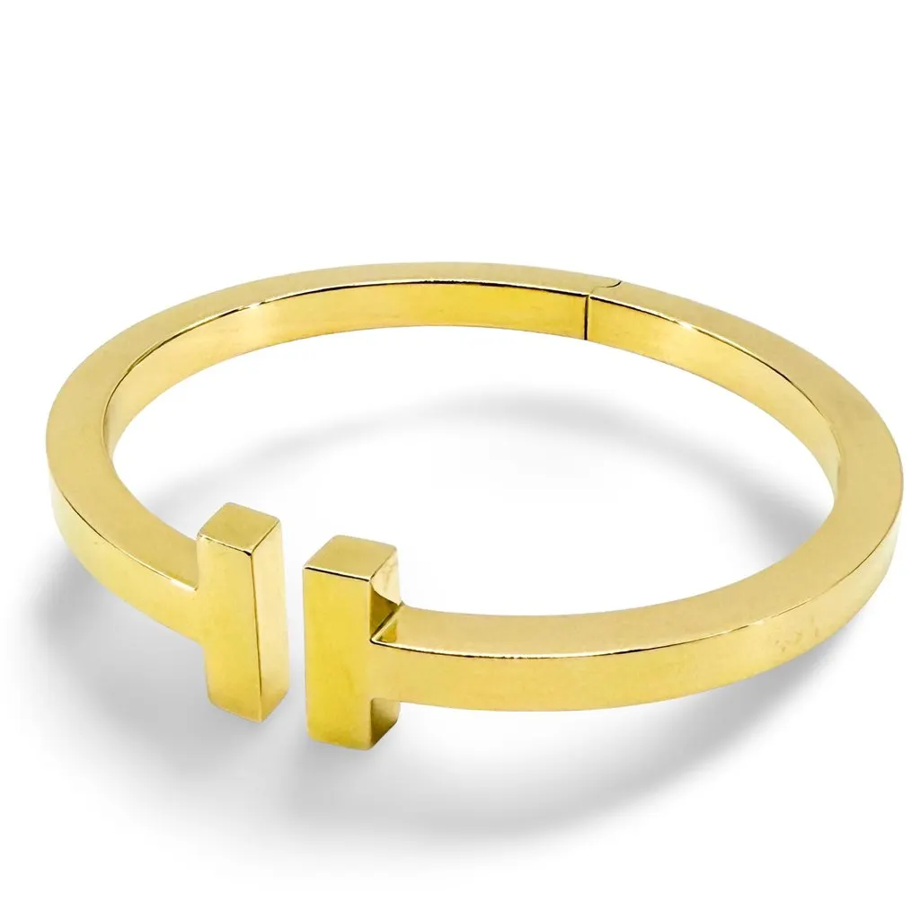 Tiffany & Co Tiffany T Square Bracelet 18K Yellow Gold Gold Gold Very good - Front View
