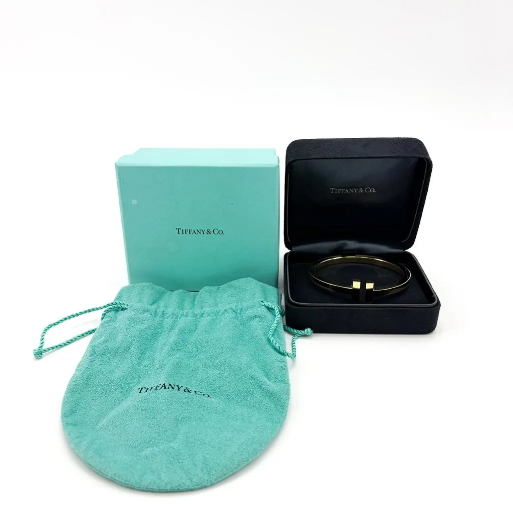Tiffany & Co Tiffany T Square Bracelet 18K Yellow Gold Gold Gold Very good - Back View