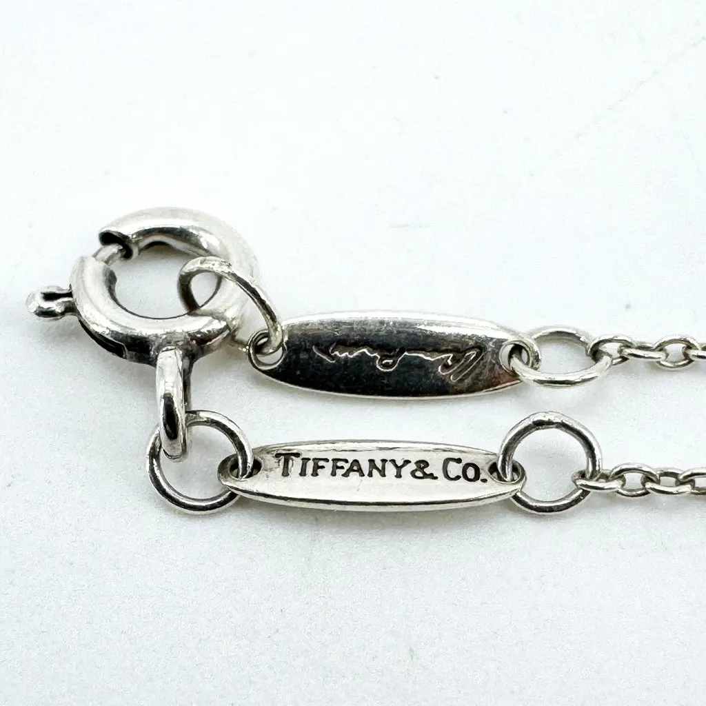 Tiffany & Co . Elsa Peretti Butterfly Pendant Necklace Sterling Silver Silver Good - Inside View