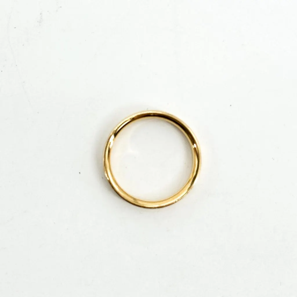 Tiffany & Co . Flat Band Ring Yellow Gold Gold Good - Box View