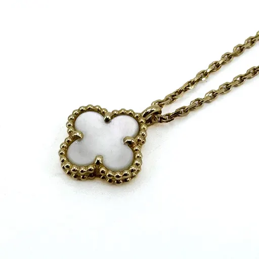 Van Cleef & Arpels Sweet Alhambra Pendant Yellow Gold Mother-of-Pearl