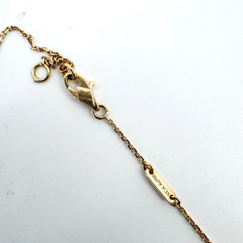 Van Cleef & Arpels Sweet Alhambra pendant Yellow Gold Carnelian Gold Very good - Inside View