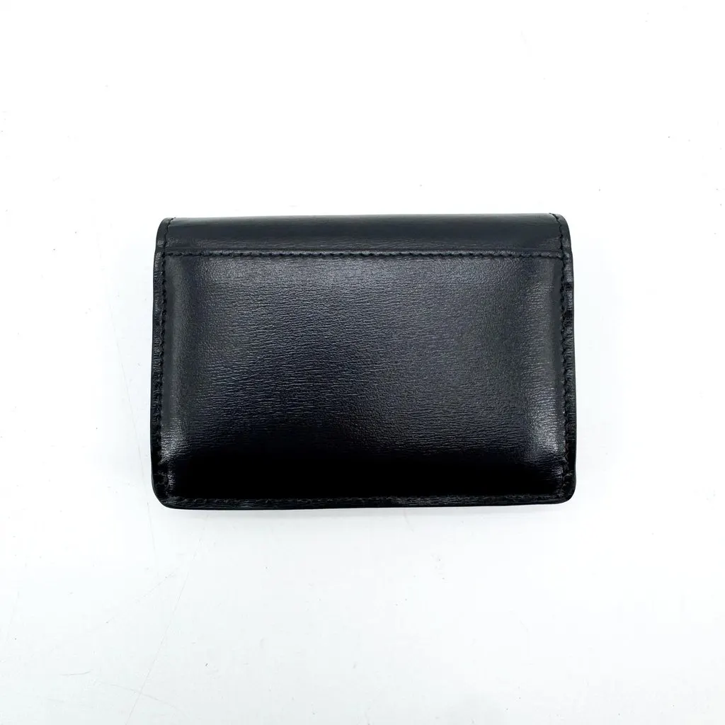 Celine Small Triomphe Wallet in Shiny Calfskin Black Gold Black Leather Very good - Inside View