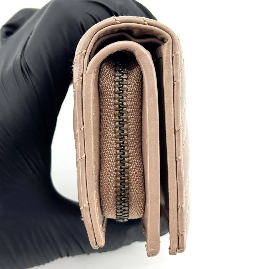 Gucci GG Marmont Card Case Wallet Brown Brown Leather Good - Box View