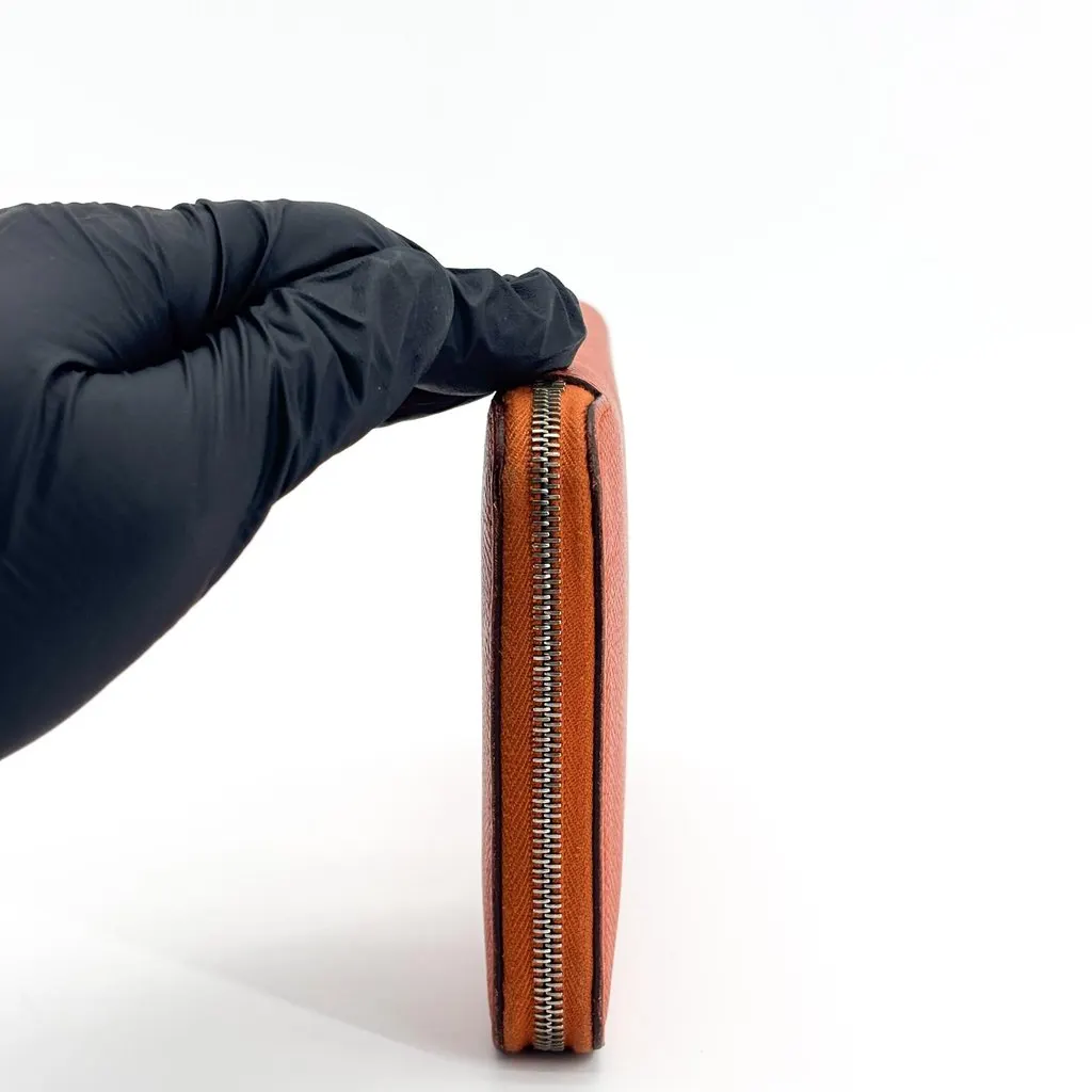 Hermès Azap Silk'In Long Wallet Epsom Orange Orange Leather Good - Inside View