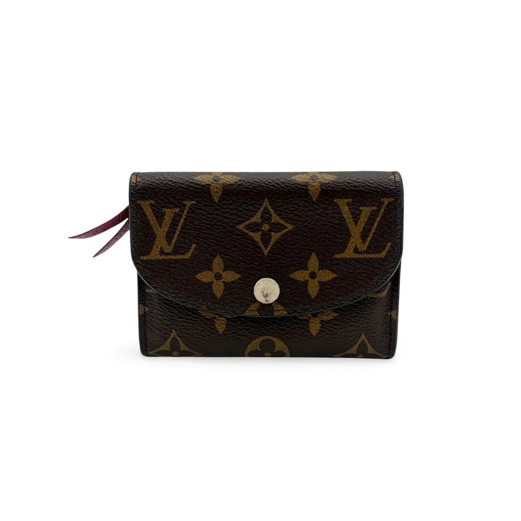 Louis Vuitton Monogram Fuchsia Rosalie Coin Purse Brown Canvas Very good - Front View