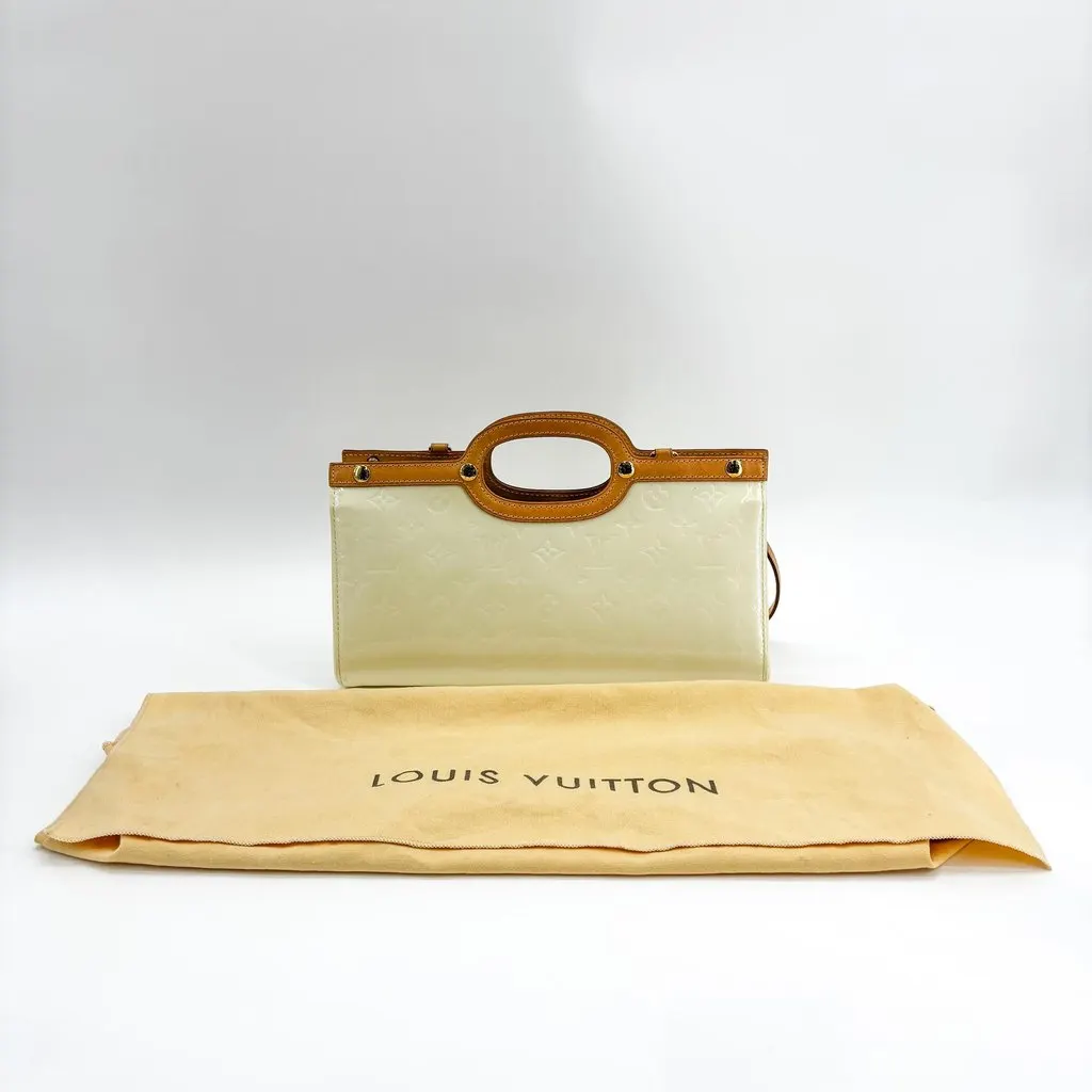 Louis Vuitton Monogram Vernis Roxbury Drive Perle Brown Leather Good - Back View