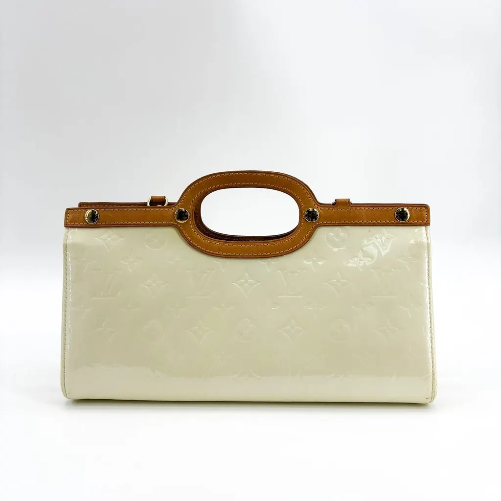 Louis Vuitton Monogram Vernis Roxbury Drive Perle Brown Leather Good - Inside View
