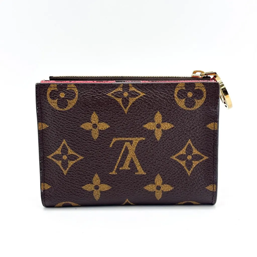Louis Vuitton Monogram Lisa Compact Wallet Brown Canvas Good - Inside View