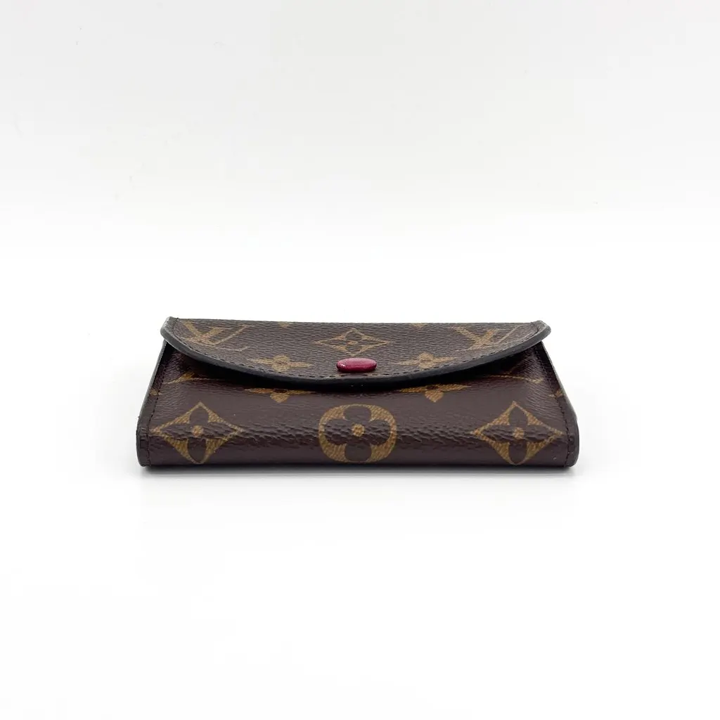 Louis Vuitton Monogram Rosalie Coin Purse Fuchsia Brown Canvas Good - Box View
