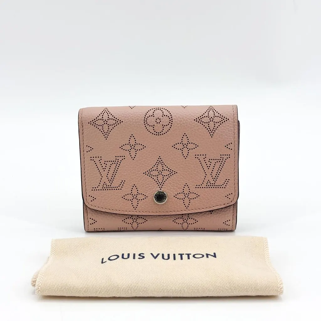 Louis Vuitton Mahina Portefeuille Iris Compact Wallet Magnolia Pink Leather Good - Back View