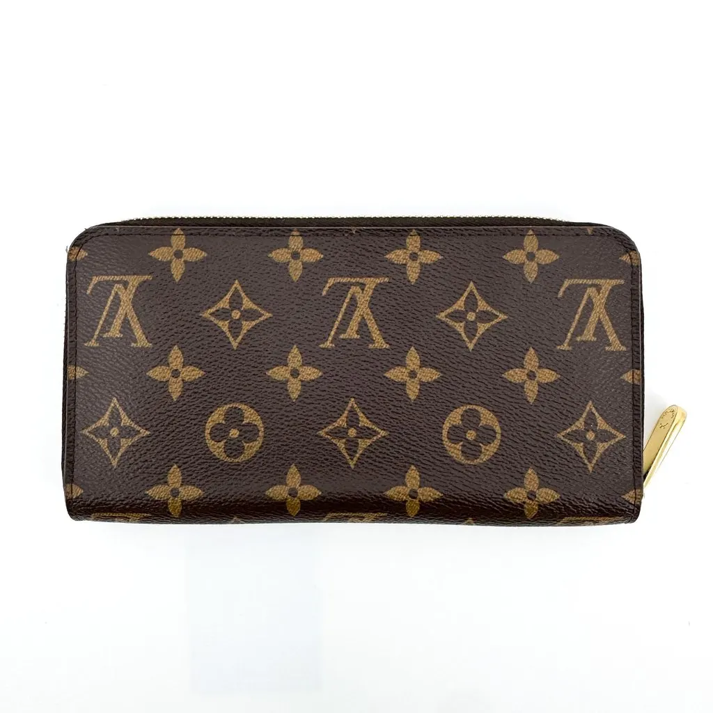Louis Vuitton Monogram Zippy Wallet Brown Canvas Very good - Back View