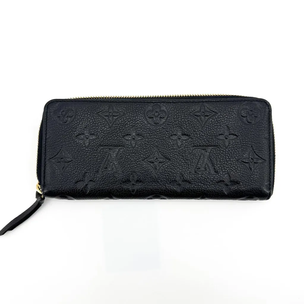 Louis Vuitton Monogram Empreinte Zippy Wallet Black Black Leather Very good - Inside View
