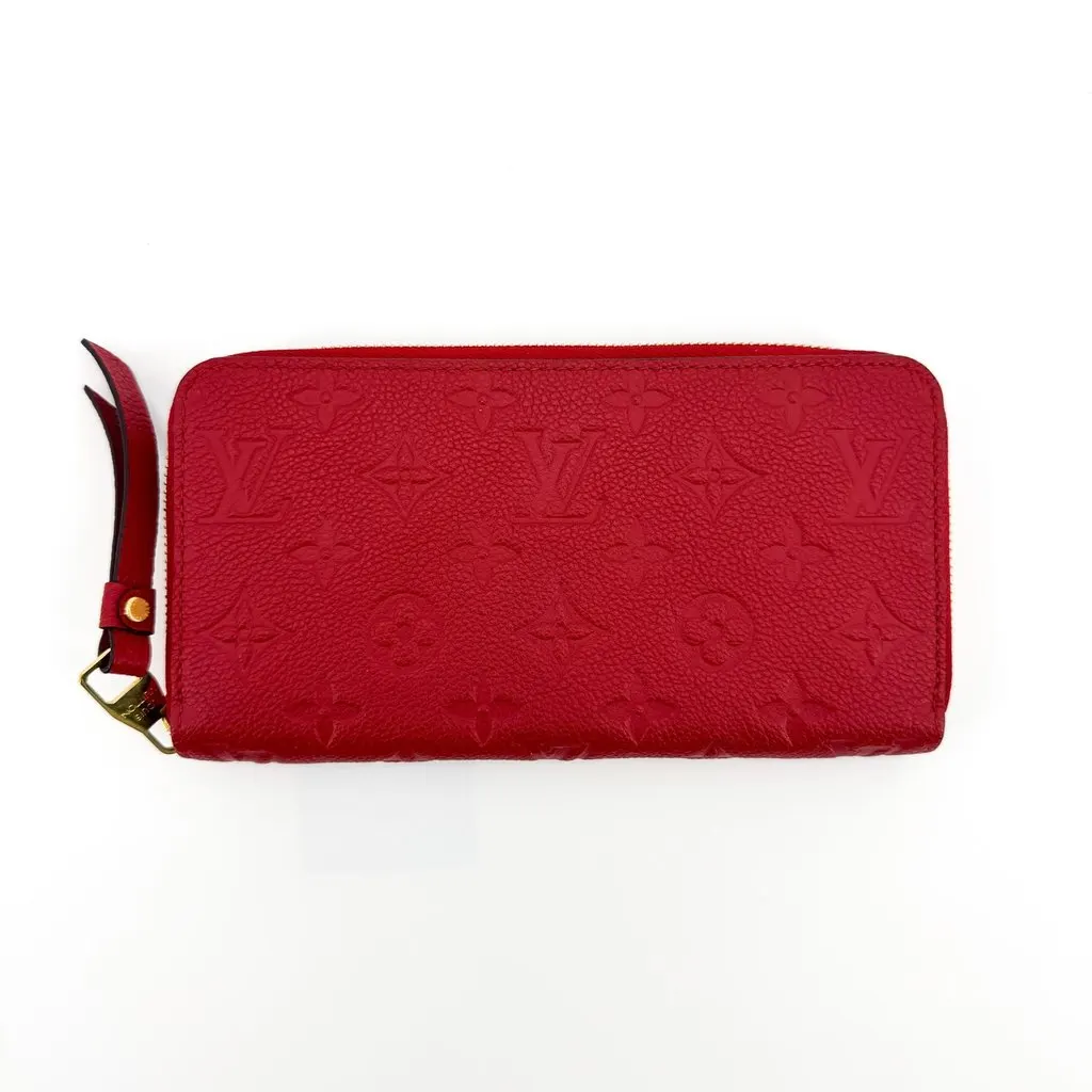 Louis Vuitton Monogram Empreinte Zippy Wallet Scarlet Red Leather Very good - Inside View