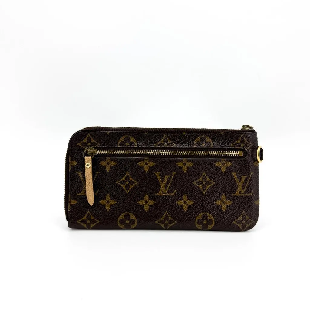 Louis Vuitton Monogram Trunks & Bags Zippy Wallet Brown Beige Canvas Very good - Back View