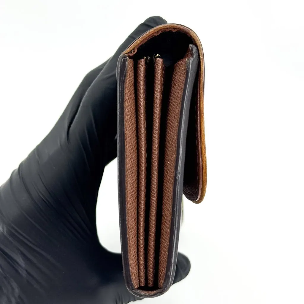 Louis Vuitton Monogram Portefeuille Beverly Long Wallet Brown Brown Canvas Good - Box View