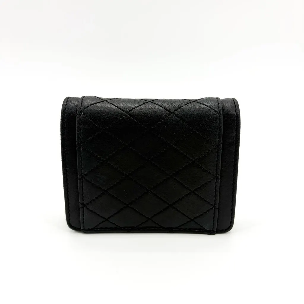 Saint Laurent Gabi Micro Bag Quilted Lambskin Black Black Leather Good - Inside View