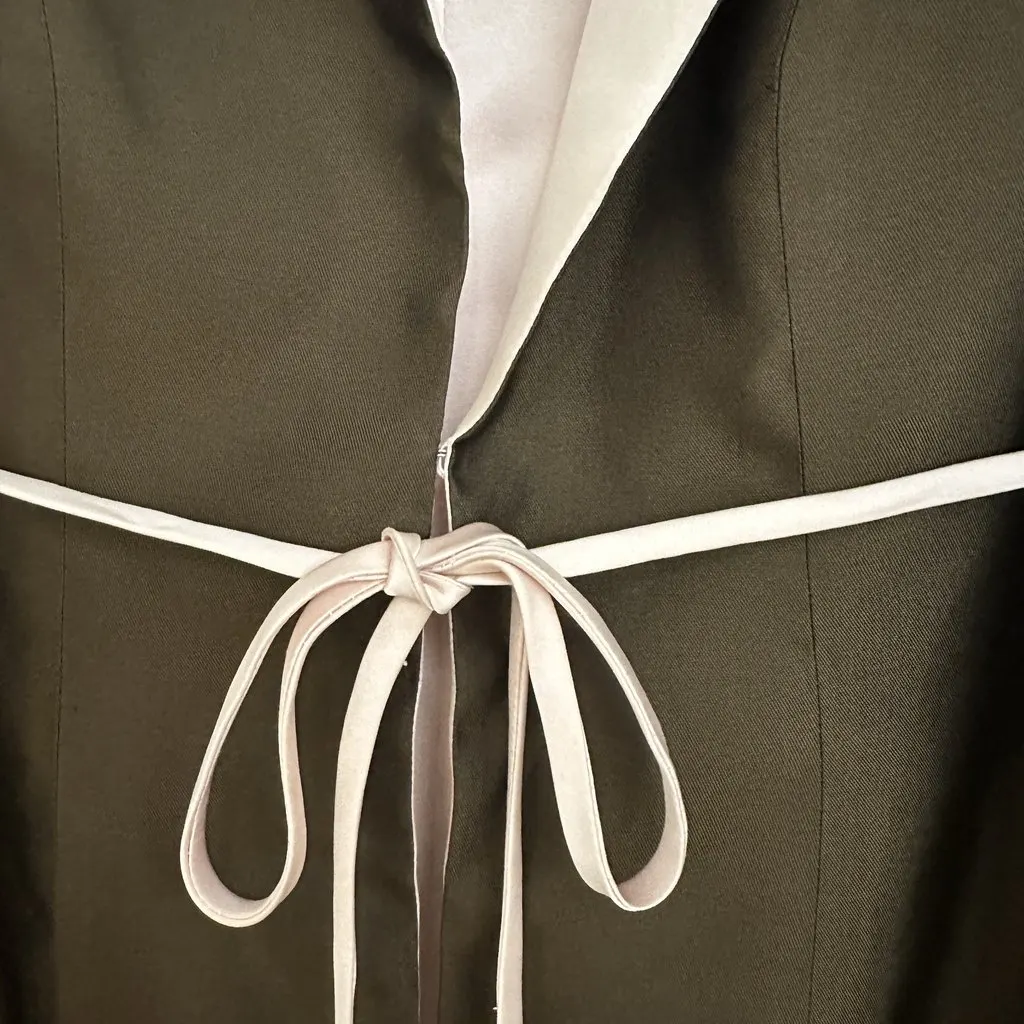 Unsigned ANTONIO RIVA MILANO — Rare Chocolate Brown Tailored Couture Coat Brown Very good - Model View