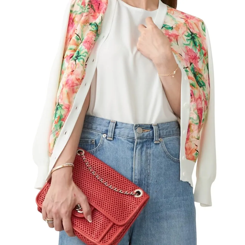 Chanel Classic Flap Red Leather Good - Back View
