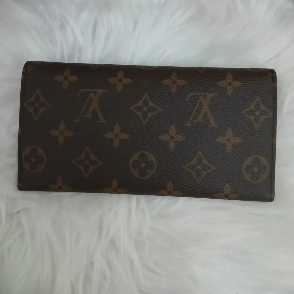 Louis Vuitton Josephine envelope monogram wallet Brown Canvas Very good - Back View