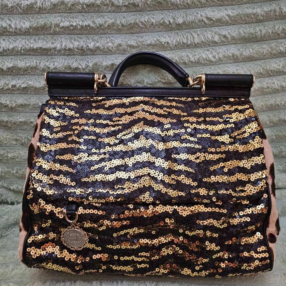 Dolce & Gabbana Sequin Miss Sicily Black Good - Inside View