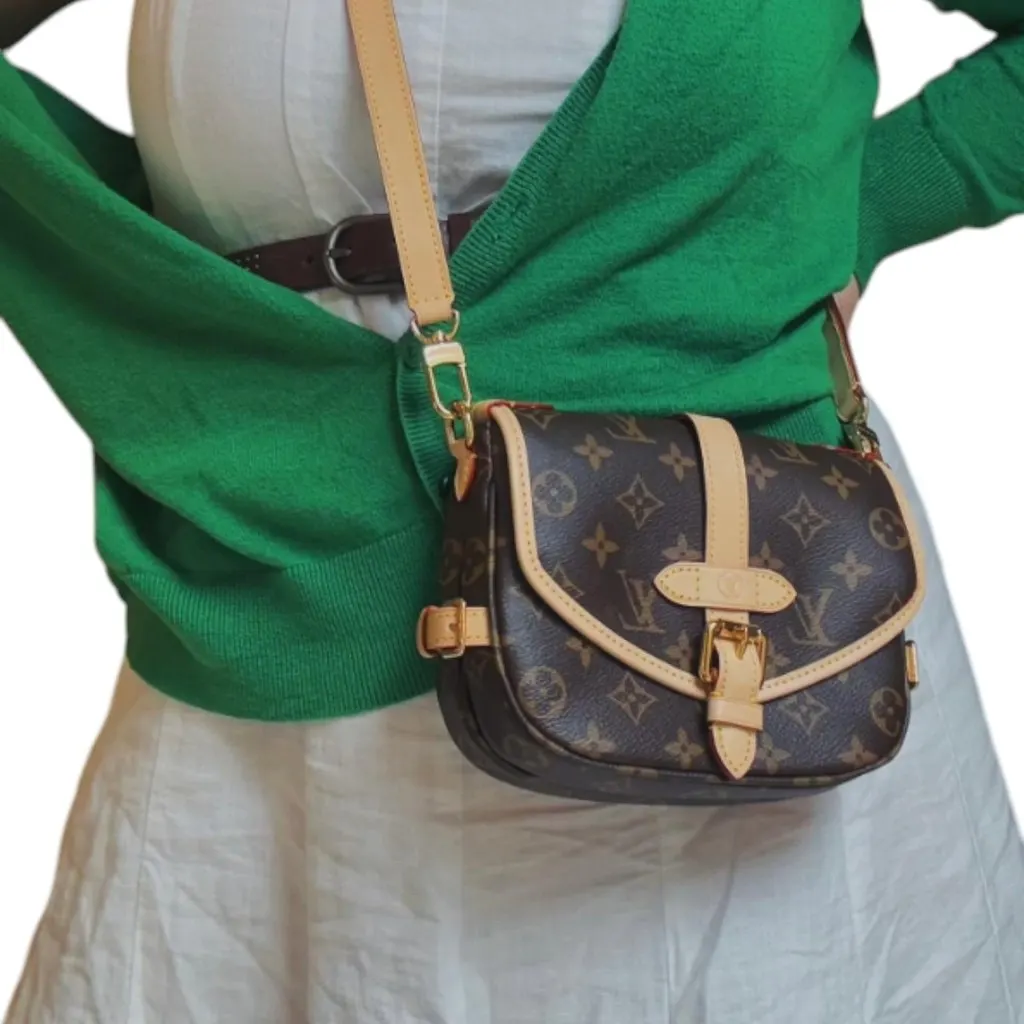Louis Vuitton Saumur Brown Leather Very good - Back View