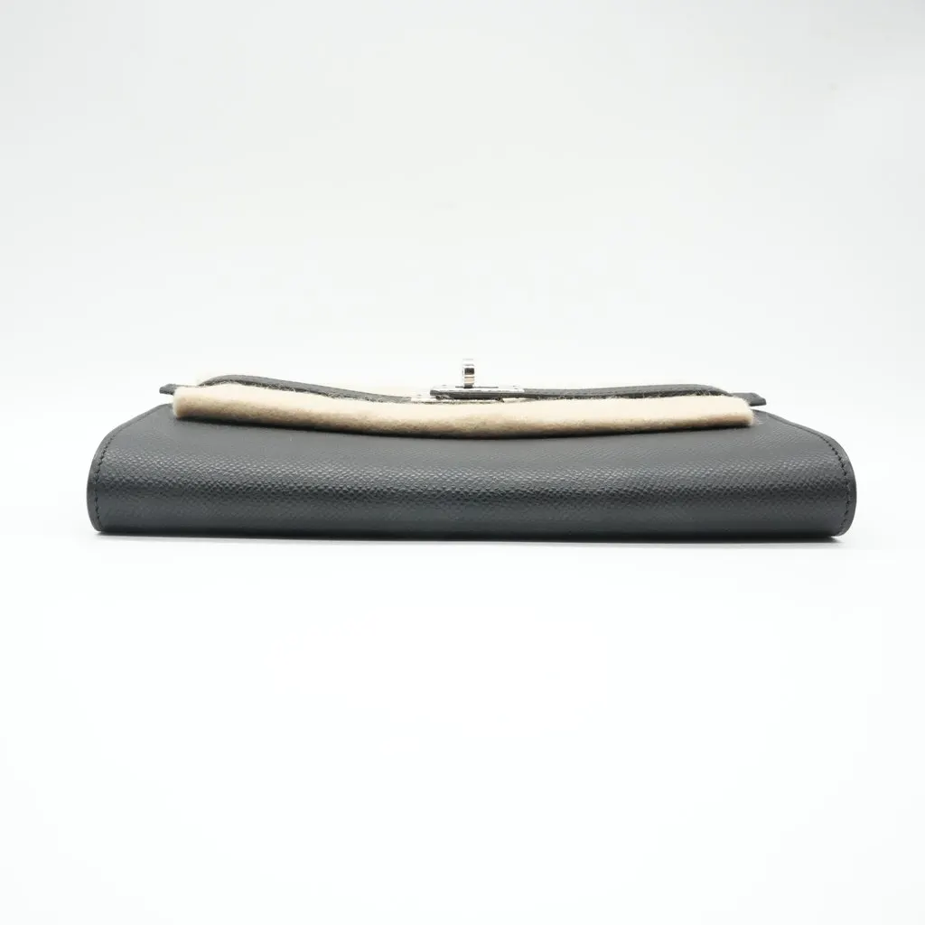 Hermès Kelly To Go Noir Epsom Stamp:K(2025) Black Leather Good - Inside View