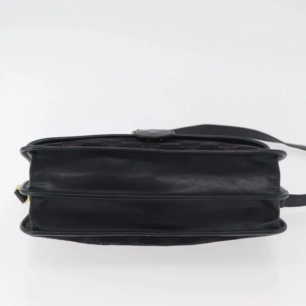 Celine Sholder Bag Black Canvas Good - Inside View