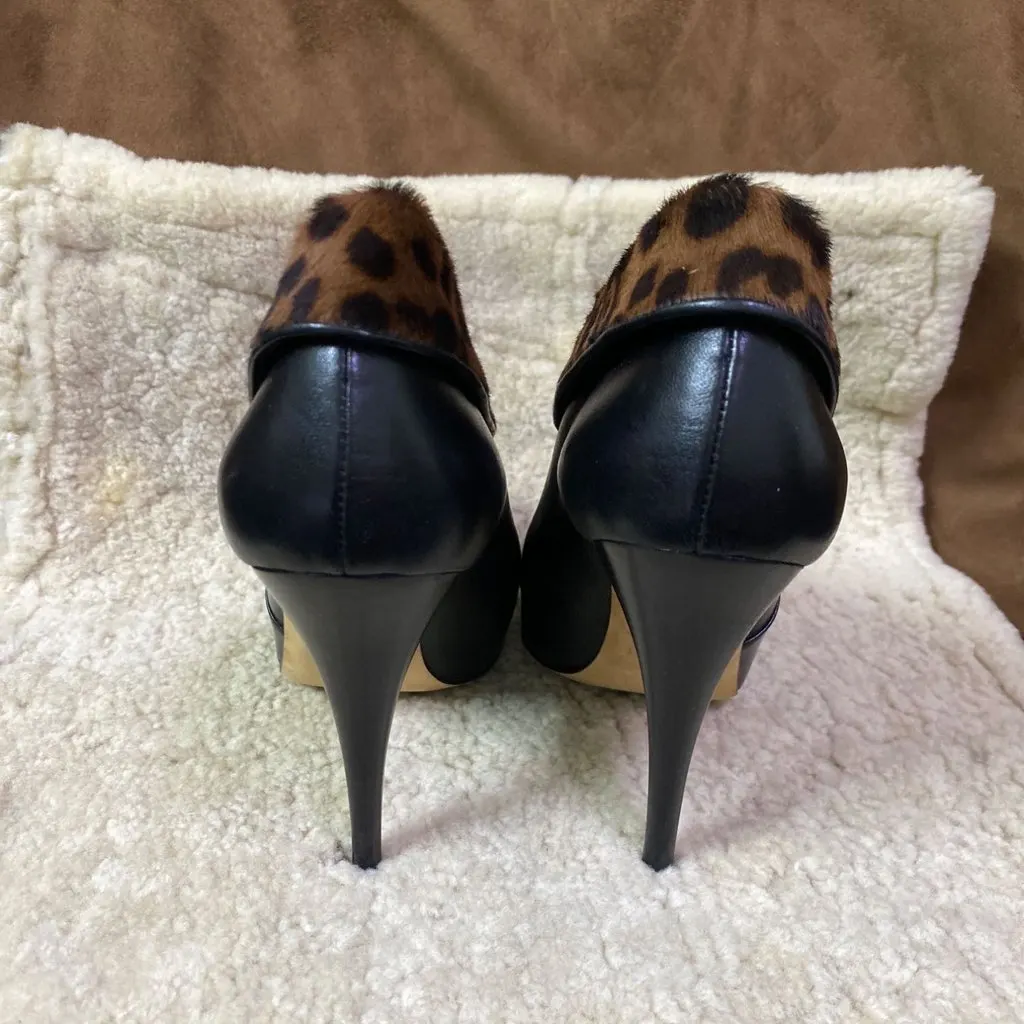 Fendi eopard-print platform pumps Size 37.5 MultiColor Very good - Box View