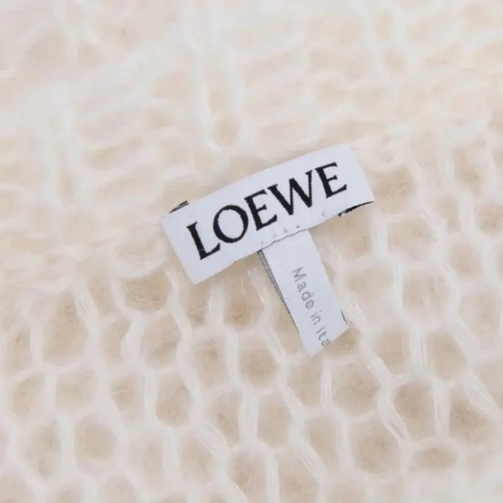 Loewe Loewe Sleeveless Sweater White Wool Never worn, with tag - Inside View